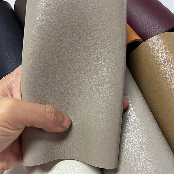 1.8MM Solvent-free Artificial PU Leather With Genuine Leather Backing factory
